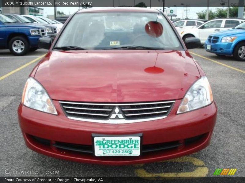 Rio Red Pearl / Gray 2006 Mitsubishi Lancer ES