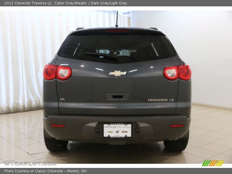 Cyber Gray Metallic / Dark Gray/Light Gray 2012 Chevrolet Traverse LS