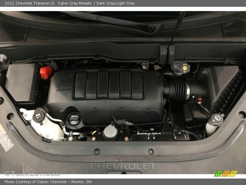 Cyber Gray Metallic / Dark Gray/Light Gray 2012 Chevrolet Traverse LS