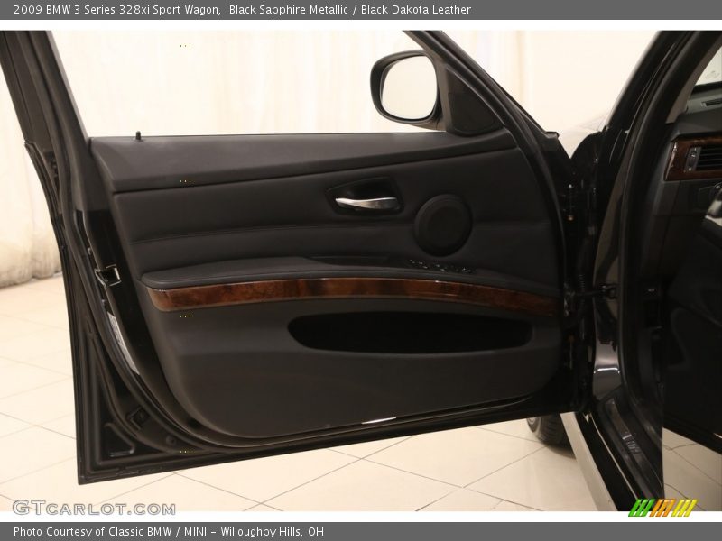 Black Sapphire Metallic / Black Dakota Leather 2009 BMW 3 Series 328xi Sport Wagon