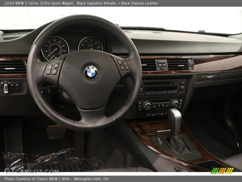Black Sapphire Metallic / Black Dakota Leather 2009 BMW 3 Series 328xi Sport Wagon
