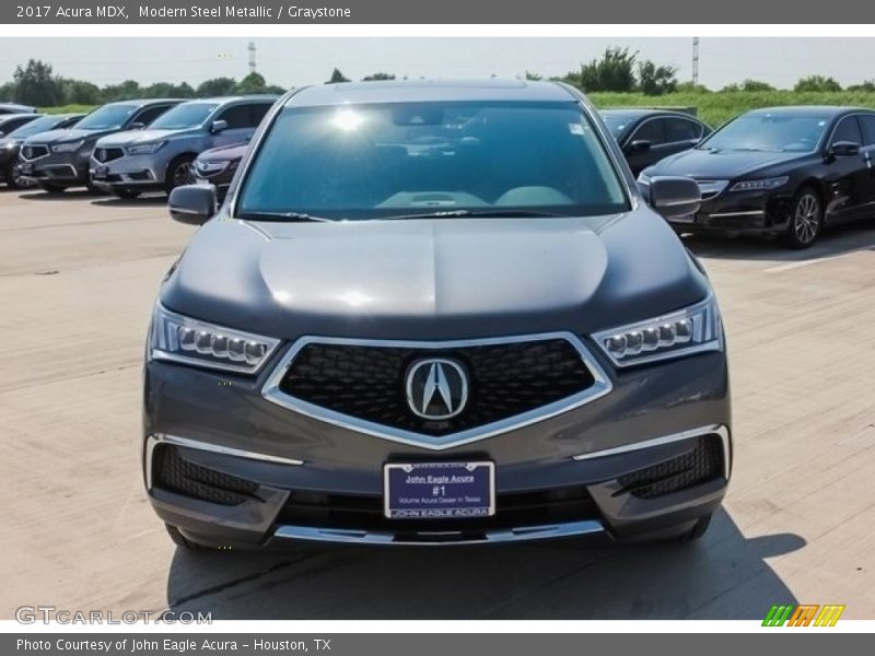 Modern Steel Metallic / Graystone 2017 Acura MDX