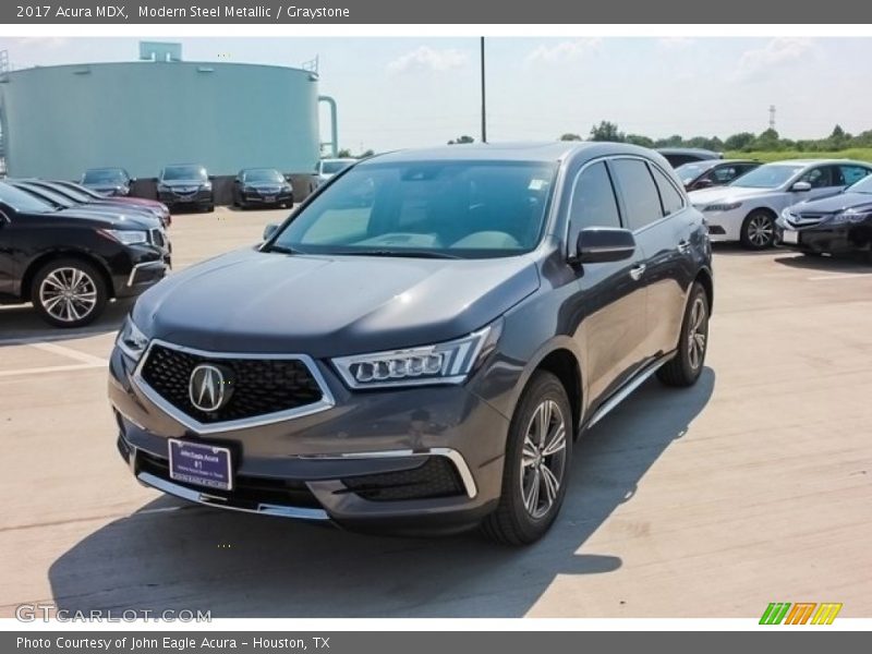 Modern Steel Metallic / Graystone 2017 Acura MDX