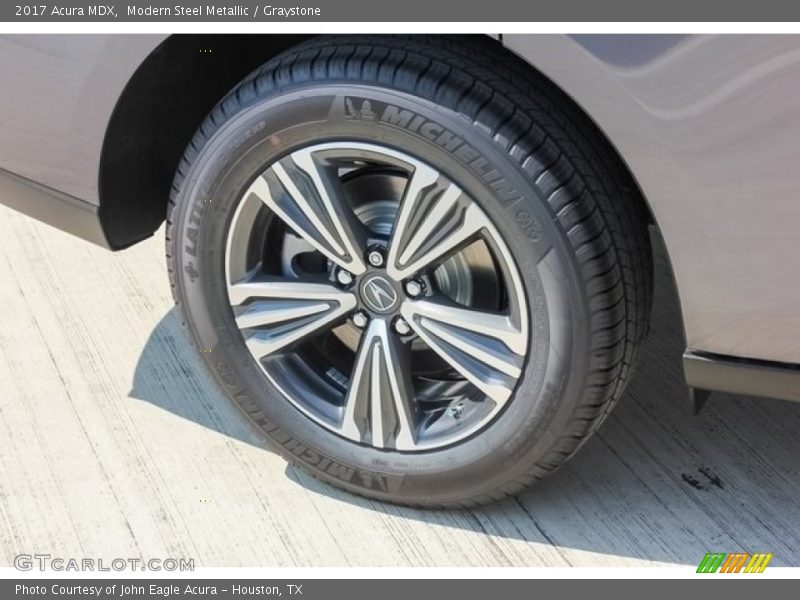 Modern Steel Metallic / Graystone 2017 Acura MDX