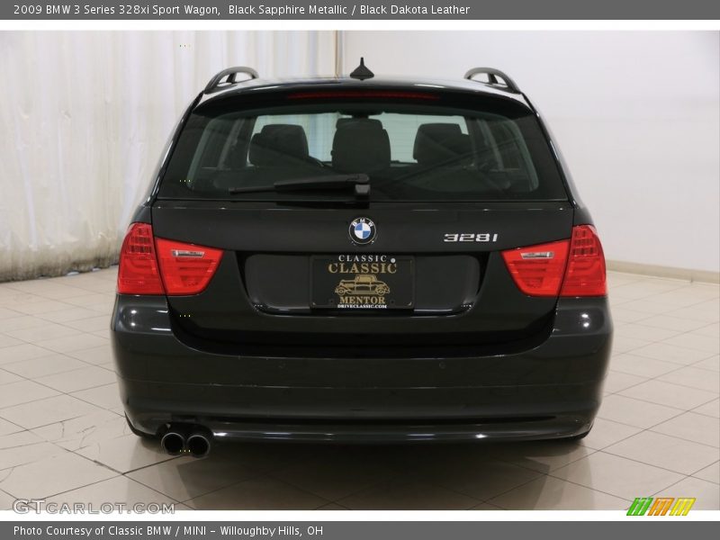 Black Sapphire Metallic / Black Dakota Leather 2009 BMW 3 Series 328xi Sport Wagon