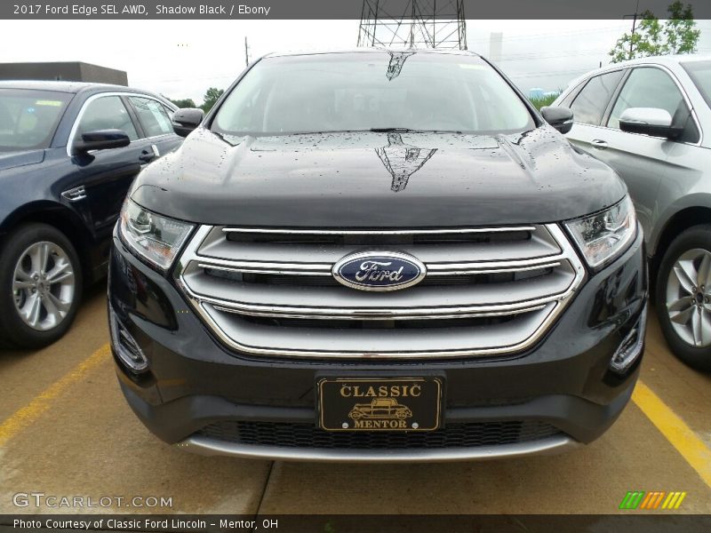 Shadow Black / Ebony 2017 Ford Edge SEL AWD