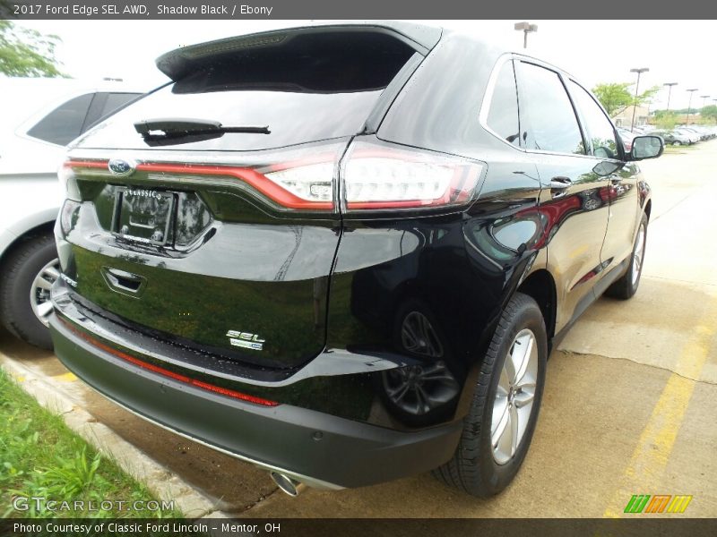 Shadow Black / Ebony 2017 Ford Edge SEL AWD