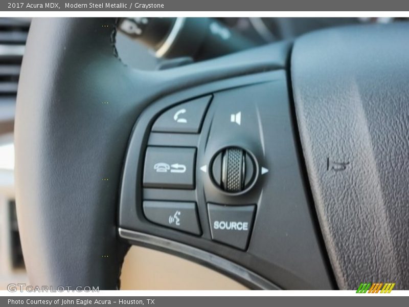 Modern Steel Metallic / Graystone 2017 Acura MDX