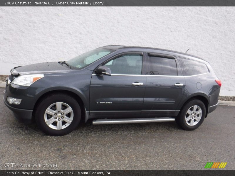Cyber Gray Metallic / Ebony 2009 Chevrolet Traverse LT