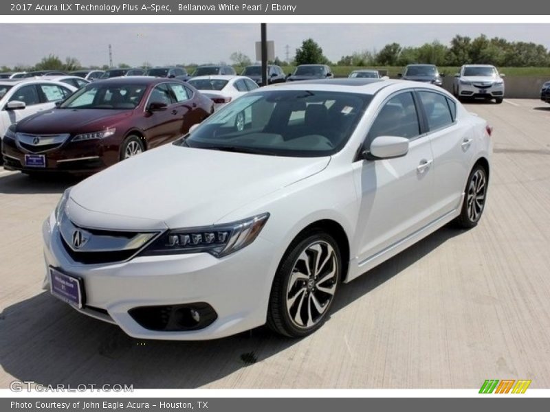 Bellanova White Pearl / Ebony 2017 Acura ILX Technology Plus A-Spec