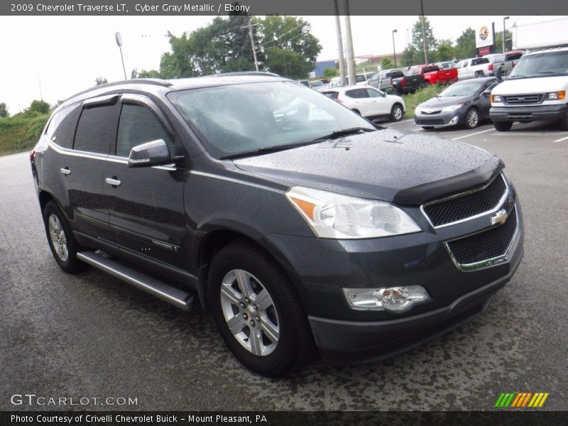 Cyber Gray Metallic / Ebony 2009 Chevrolet Traverse LT
