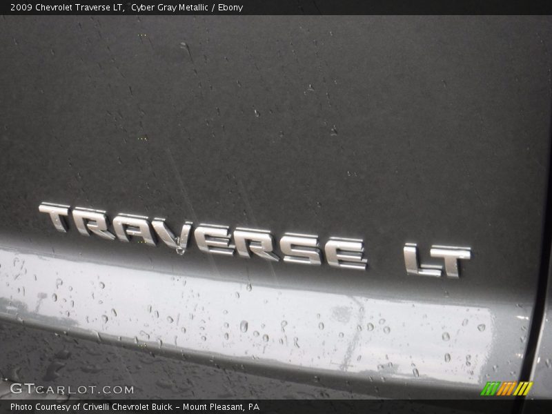 Cyber Gray Metallic / Ebony 2009 Chevrolet Traverse LT