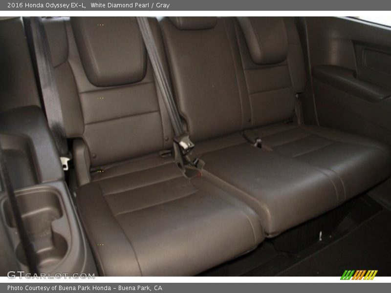 White Diamond Pearl / Gray 2016 Honda Odyssey EX-L