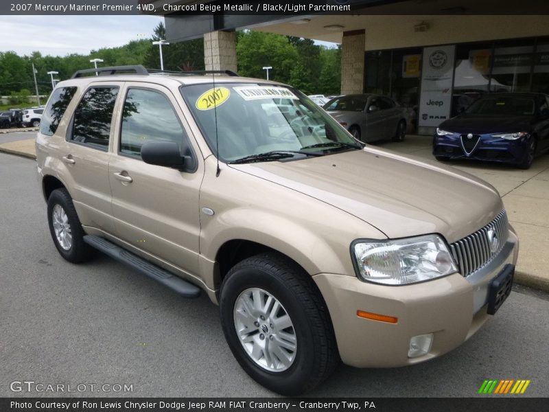 Charcoal Beige Metallic / Black/Light Parchment 2007 Mercury Mariner Premier 4WD