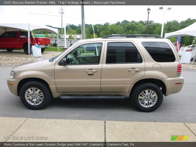 Charcoal Beige Metallic / Black/Light Parchment 2007 Mercury Mariner Premier 4WD