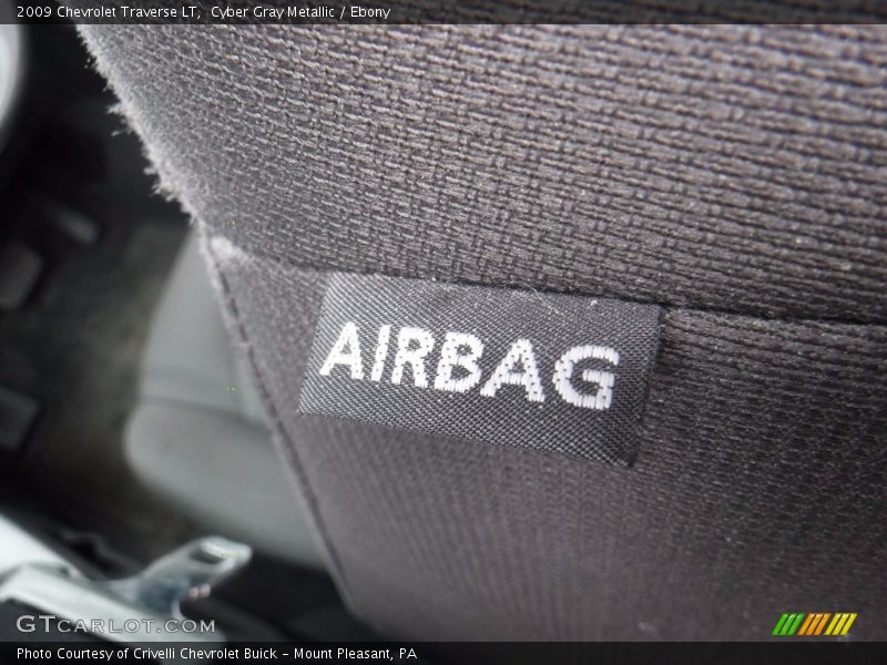 Cyber Gray Metallic / Ebony 2009 Chevrolet Traverse LT