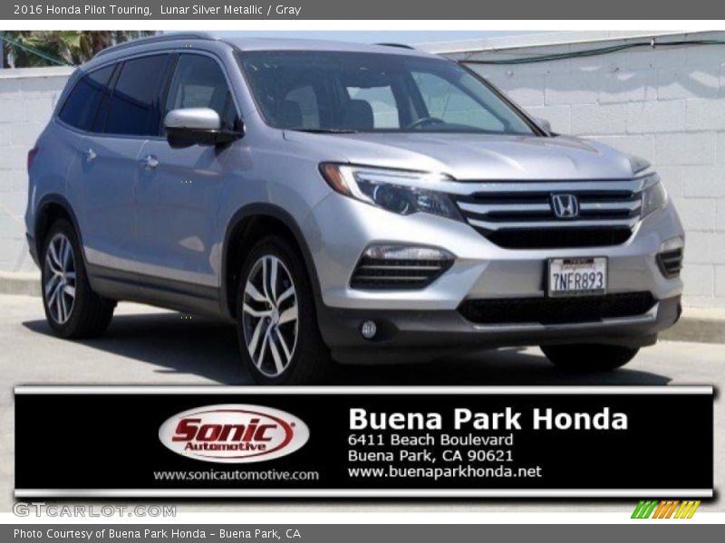 Lunar Silver Metallic / Gray 2016 Honda Pilot Touring