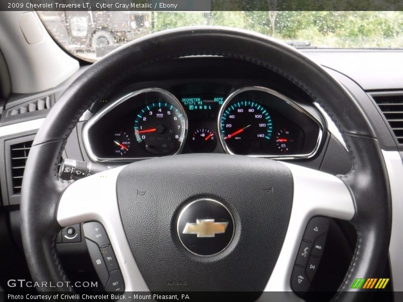Cyber Gray Metallic / Ebony 2009 Chevrolet Traverse LT