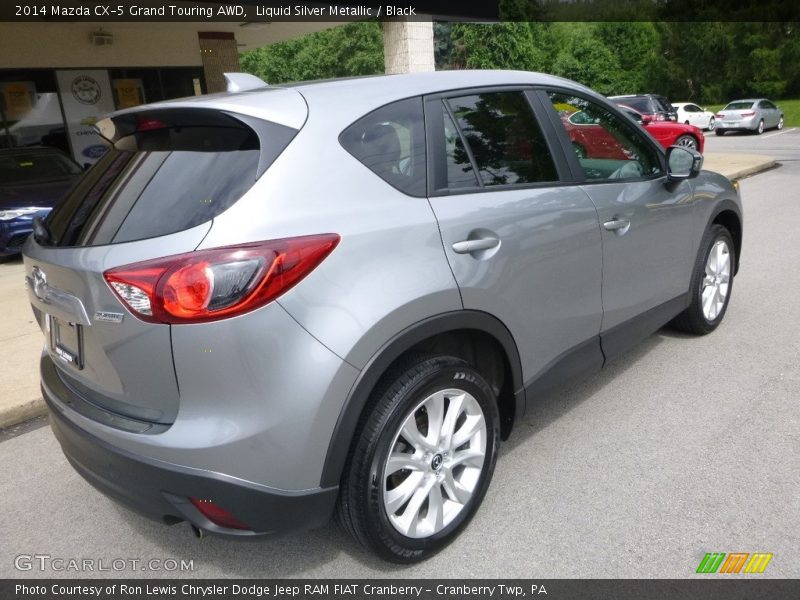 Liquid Silver Metallic / Black 2014 Mazda CX-5 Grand Touring AWD