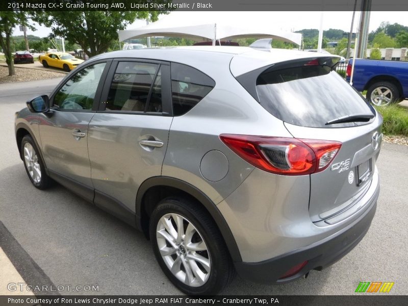 Liquid Silver Metallic / Black 2014 Mazda CX-5 Grand Touring AWD