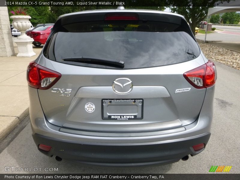 Liquid Silver Metallic / Black 2014 Mazda CX-5 Grand Touring AWD
