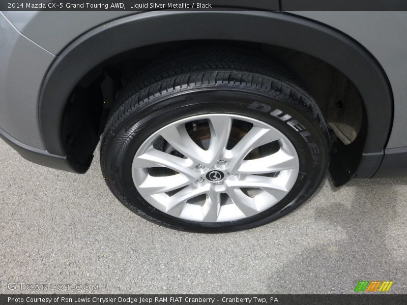 Liquid Silver Metallic / Black 2014 Mazda CX-5 Grand Touring AWD