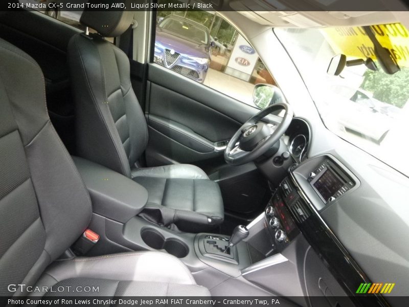 Liquid Silver Metallic / Black 2014 Mazda CX-5 Grand Touring AWD