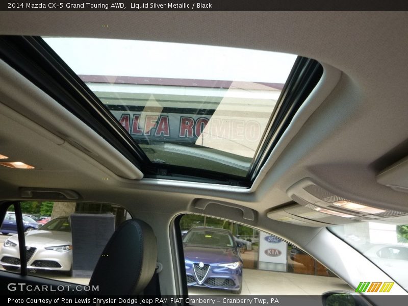 Liquid Silver Metallic / Black 2014 Mazda CX-5 Grand Touring AWD