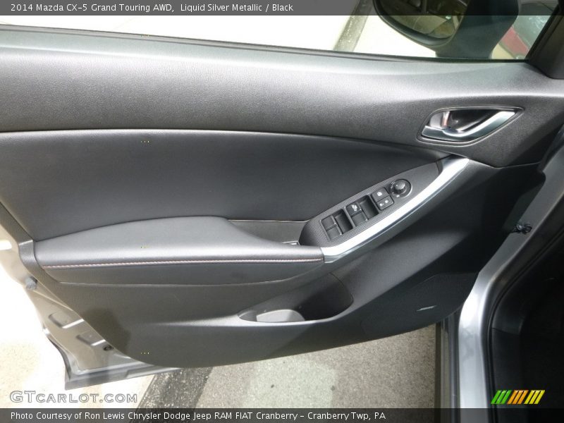 Liquid Silver Metallic / Black 2014 Mazda CX-5 Grand Touring AWD