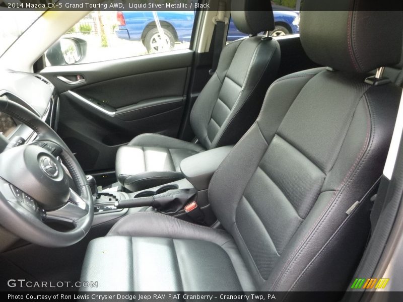 Liquid Silver Metallic / Black 2014 Mazda CX-5 Grand Touring AWD