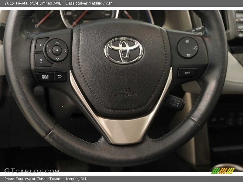 Classic Silver Metallic / Ash 2015 Toyota RAV4 Limited AWD