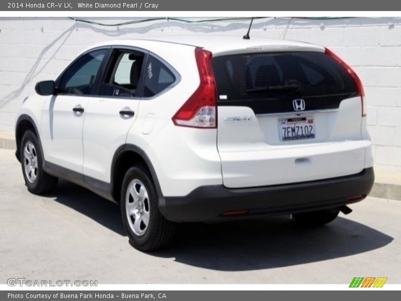 White Diamond Pearl / Gray 2014 Honda CR-V LX