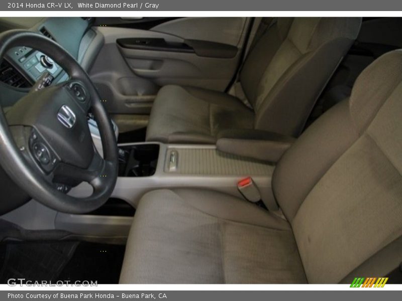 White Diamond Pearl / Gray 2014 Honda CR-V LX