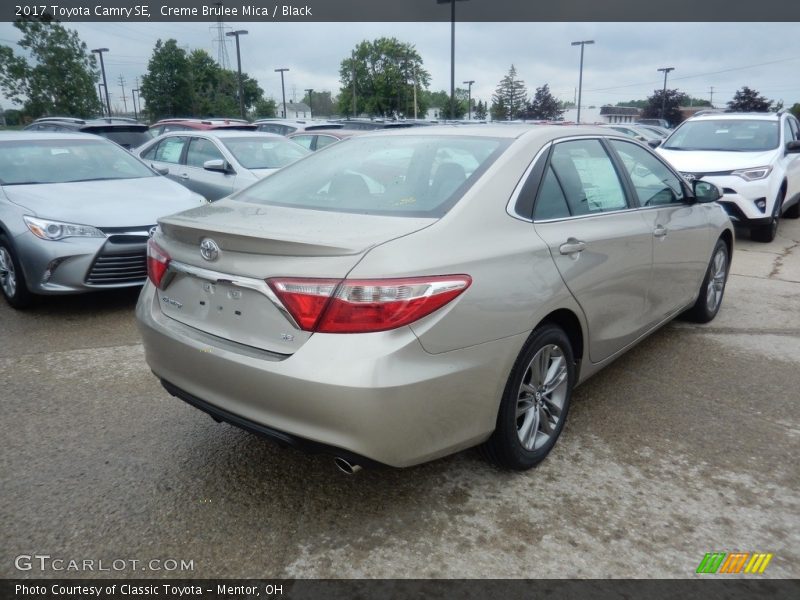 Creme Brulee Mica / Black 2017 Toyota Camry SE