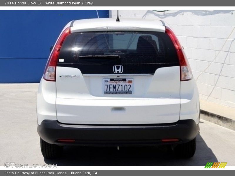 White Diamond Pearl / Gray 2014 Honda CR-V LX