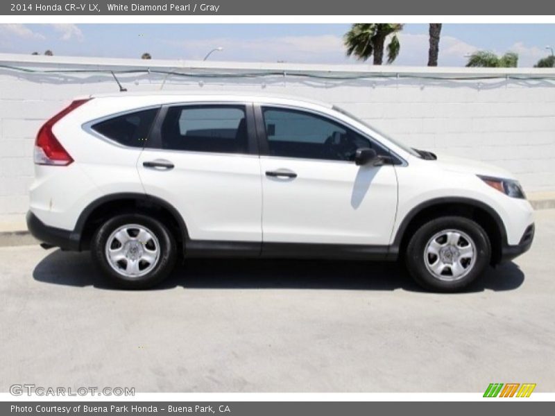 White Diamond Pearl / Gray 2014 Honda CR-V LX