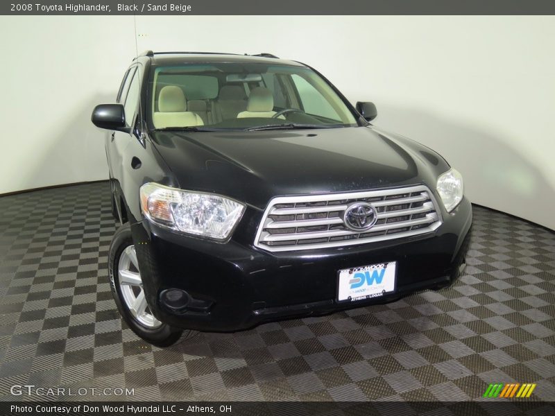 Black / Sand Beige 2008 Toyota Highlander