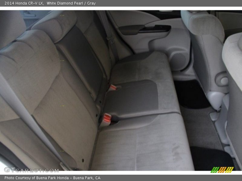 White Diamond Pearl / Gray 2014 Honda CR-V LX