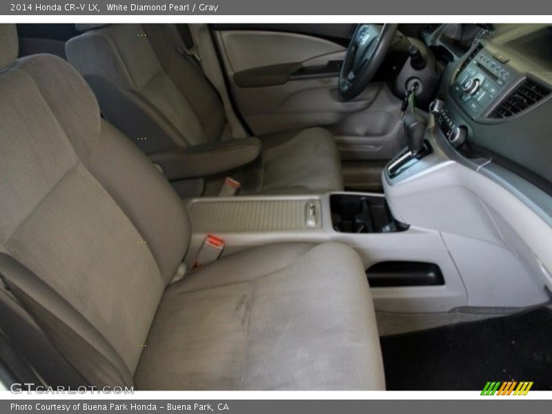 White Diamond Pearl / Gray 2014 Honda CR-V LX