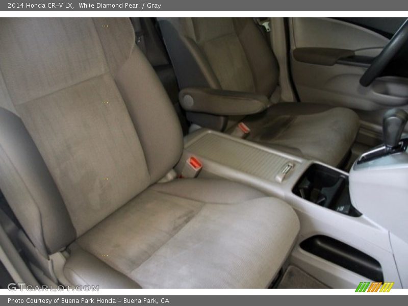 White Diamond Pearl / Gray 2014 Honda CR-V LX