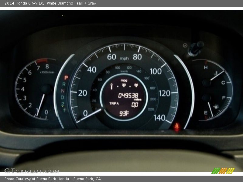 White Diamond Pearl / Gray 2014 Honda CR-V LX