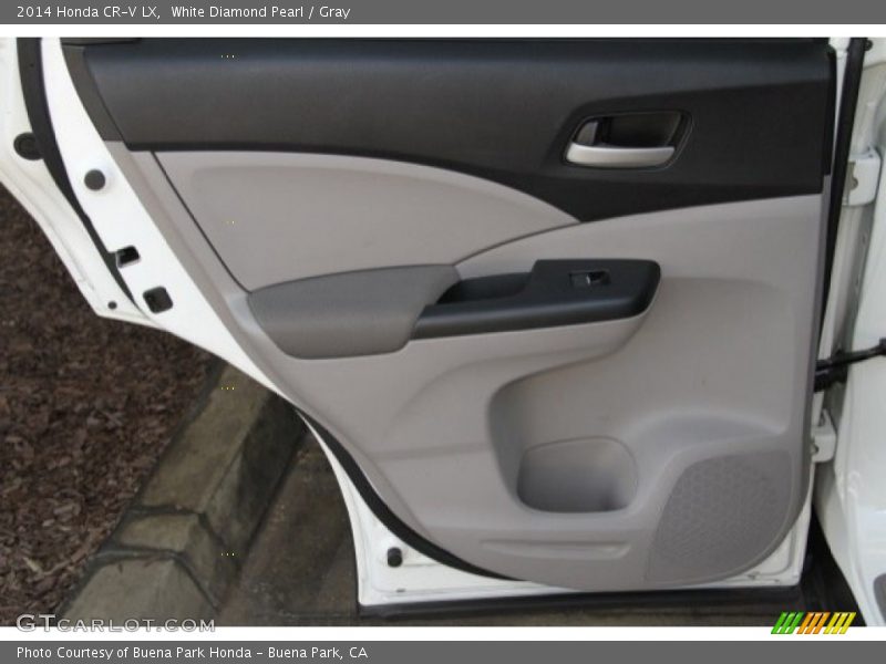 White Diamond Pearl / Gray 2014 Honda CR-V LX