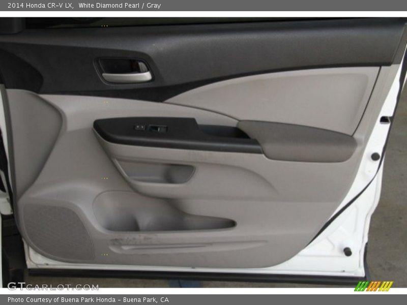 White Diamond Pearl / Gray 2014 Honda CR-V LX