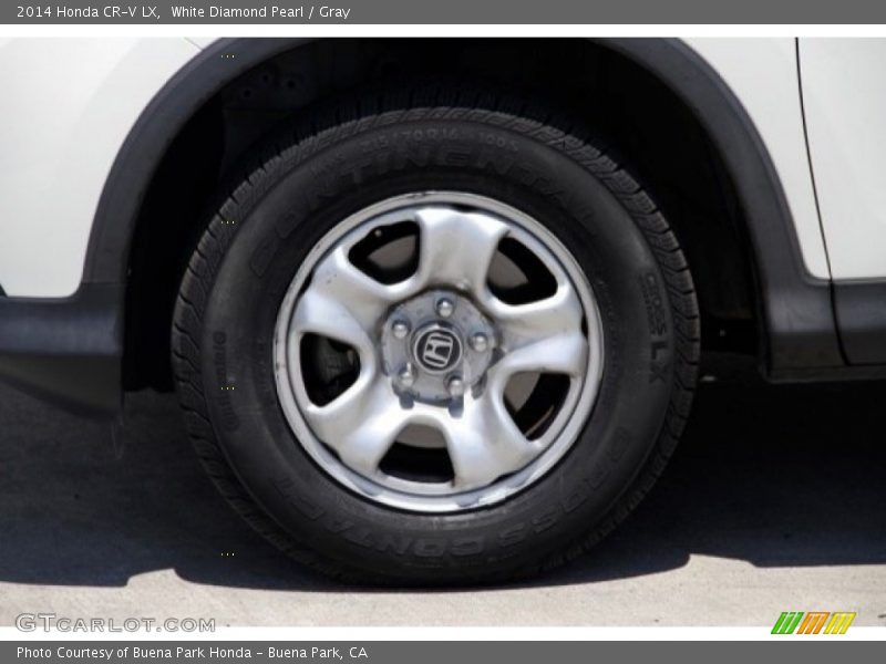White Diamond Pearl / Gray 2014 Honda CR-V LX