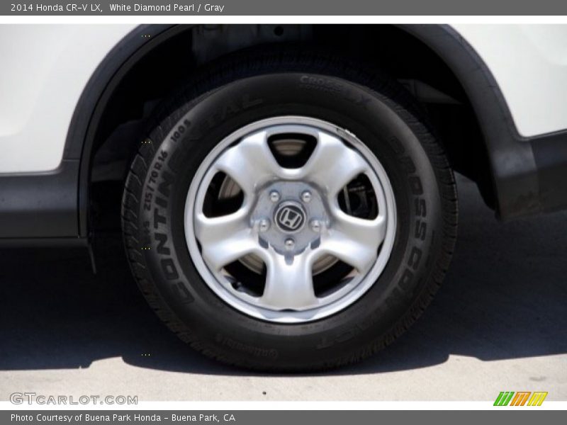 White Diamond Pearl / Gray 2014 Honda CR-V LX