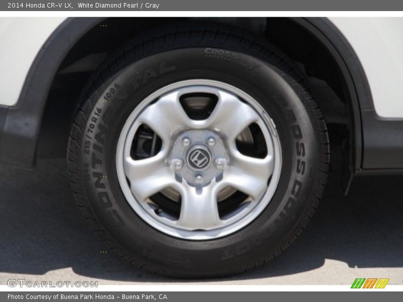 White Diamond Pearl / Gray 2014 Honda CR-V LX