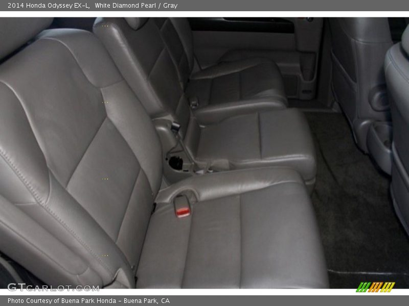 White Diamond Pearl / Gray 2014 Honda Odyssey EX-L