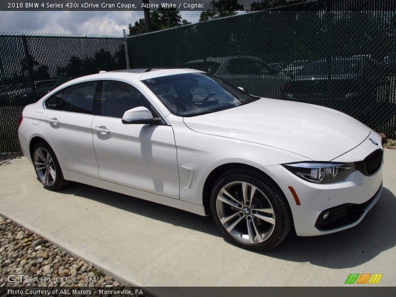 Alpine White / Cognac 2018 BMW 4 Series 430i xDrive Gran Coupe