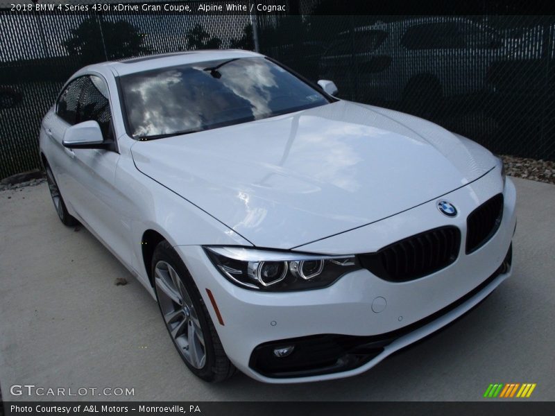 Alpine White / Cognac 2018 BMW 4 Series 430i xDrive Gran Coupe