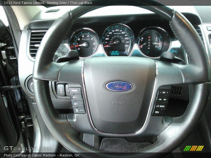 Sterling Grey / Charcoal Black 2012 Ford Taurus Limited